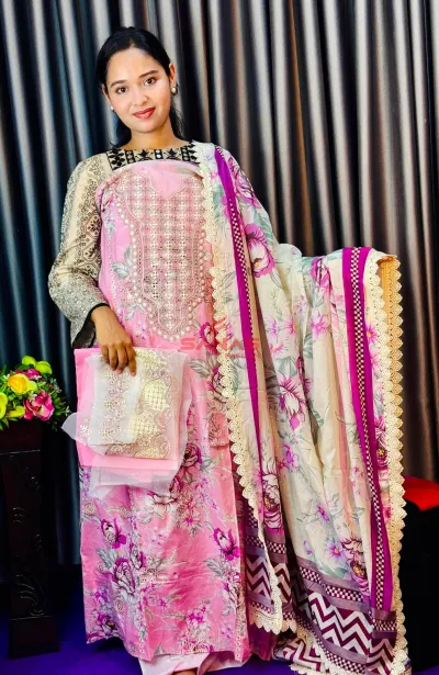 EMBROIDERED UNSTITCHED COLLECTION (B-FEA6)